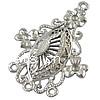 Zinc Alloy Chandelier Components, Flower, plated, 1/3 loop Approx 1.5mm 