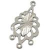 Zinc Alloy Chandelier Components, Flower, plated, 1/3 loop Approx 1mm 