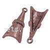 Zinc Alloy Jewelry Pendants, Triangle, plated Approx 2.5mm 
