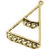Zinc Alloy Chandelier Components, Triangle, plated, 1/6 loop Approx 2mm 