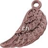 Wing Shaped Zinc Alloy Pendants, plated Approx 2mm 