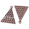 Zinc Alloy Jewelry Pendants, Triangle, plated Approx 1.5mm 