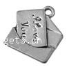 Zinc Alloy Jewelry Pendants, Envelope, plated Approx 2mm 