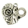 Zinc Alloy Pendant Cabochon Setting, Heart, plated Approx 2mm 
