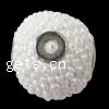 Indonesien Perlen Schmuck, mit Glas-Rocailles & Messing, Trommel, großes Loch, frei von Kadmium, 18x17mm, Bohrung:ca. 5mm, verkauft von PC