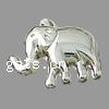 Plated Acrylic Pendants, Elephant Approx 3mm 