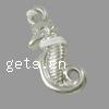 Plated Acrylic Pendants, Seahorse Approx 3mm 