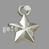 Plated Acrylic Pendants, Star Approx 3mm 