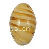 Perles de Murano à torsion intérieure, chalumeau, ovale, spiralé intérieurement, plus de couleurs à choisir Environ 2mm Vendu par sac