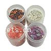 Plastic Sequin Beads, Flat Round, mixed colors 