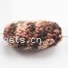 Perles tissées en laine, ovale, brun Environ 3mm, Vendu par PC