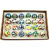 Anillos de Cristal de Murano, más tamaños para la opción, color mixto, 24PCs/Caja, Vendido por Caja