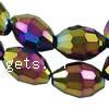 Oval Crystal Beads, full plated, faceted Approx 1.5mm Inch, Approx 