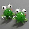 Кулоны лэмпворк в форме животного, Лэмпворк, Лягушка, зеленый отверстие:Приблизительно 3mm, продается PC