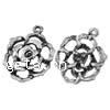 Zinc Alloy Flower Pendants, plated, layered Approx 1mm 
