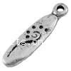Zinc Alloy Jewelry Pendants, Oval, plated Approx 1mm 