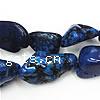 Dyed Natural Turquoise Beads, Dyed Turquoise, Nuggets, blue, 13-28mm Approx 1.5mm .7 Inch 