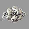 Flower Zinc Alloy Connector, plated, 1/1 loop Approx 2mm 