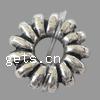 Zinc Alloy Spacer Beads, Flower, plated Approx 2.5mm 