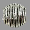 Zinc Alloy European Beads, Drum, plated, without troll Approx 3mm, Approx 