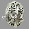 Filigree Zinc Alloy Beads, Rondelle, plated Approx 3mm 