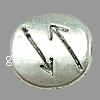 Zinc Alloy Flat Beads, Flat Round, plated Approx 1.5mm, Approx 