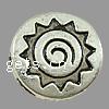 Zinc Alloy Flat Beads, Flat Round, plated Approx 1.5mm, Approx 