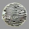 Zinc Alloy Flat Beads, Flat Round, plated, textured Approx 1.5mm, Approx 