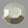 Zinc Alloy Flat Beads, Flat Round, plated, faceted Approx 1mm, Approx 