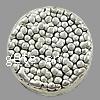 Zinc Alloy European Beads, Flat Round, plated Approx 5mm, Approx 