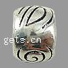 Zinc Alloy European Beads, Drum, plated Approx 6mm, Approx 