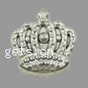 Zinc Alloy European Beads, Crown, plated Approx 4mm, Approx 
