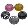 Cubic Zirconia bijoux perles, zircon cubique, rondelle, facettes, couleurs mélangées Environ 2mm Vendu par lot