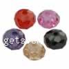 Cubic Zirconia bijoux perles, zircon cubique, rondelle, facettes, plus de couleurs à choisir, 8x5-6mm Environ 1.5mm Vendu par sac