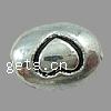 Zinc Alloy Jewelry Beads, Oval, plated Approx 1mm, Approx 