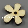Dyed Wood Beads, Flower, matte nickel, lead & cadmium free Approx 2mm 
