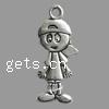 Character Shaped Zinc Alloy Pendants, Boy, plated Approx 2mm 