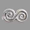 Zinc Alloy Flat Beads, Number 8, plated, twist Approx 2mm 