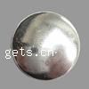 Zinklegierung flache Perlen, flache Runde, plattiert, glatt, keine, Bohrung:ca. 12x2mm, 150PCs/Tasche, verkauft von Tasche