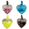 Pendentifs Murano fleur intérieur, chalumeau, coeur, fleur intérieure, plus de couleurs à choisir Environ 7mm, Vendu par PC