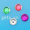 Rhinestone Cabochon, Flat Round, faceted Grade A 
