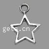 Zinc Alloy Star Pendant, plated cadmium free Approx 4mm 