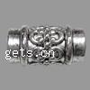 Zinc Alloy European Beads, Tube, plated Approx 6mm 