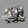 Zinc Alloy European Beads, Animal, plated Approx 5mm 