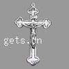 Zinc Alloy Cross Pendants, Crucifix Cross, plated cadmium free Approx 1.5mm 