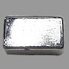 Zinc Alloy European Beads, Rectangle, plated, without troll Approx 3.5mm 