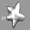 Zink Legierung Sterne Perlen, Zinklegierung, plattiert, keine, 14x10x5mm, Bohrung:ca. 1.5mm, verkauft von kg
