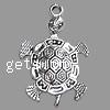 Zinc Alloy Animal Pendants, Turtle, plated Approx 4mm 