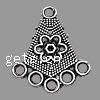 Zinc Alloy Chandelier Components, Rhombus, plated, 1/5 loop cadmium free Approx 2mm 