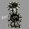 Zinklegierung European Perlen, Kreisring, plattiert, keine, 11x6mm, Bohrung:ca. 5mm, ca. 1000PCs/kg, verkauft von kg